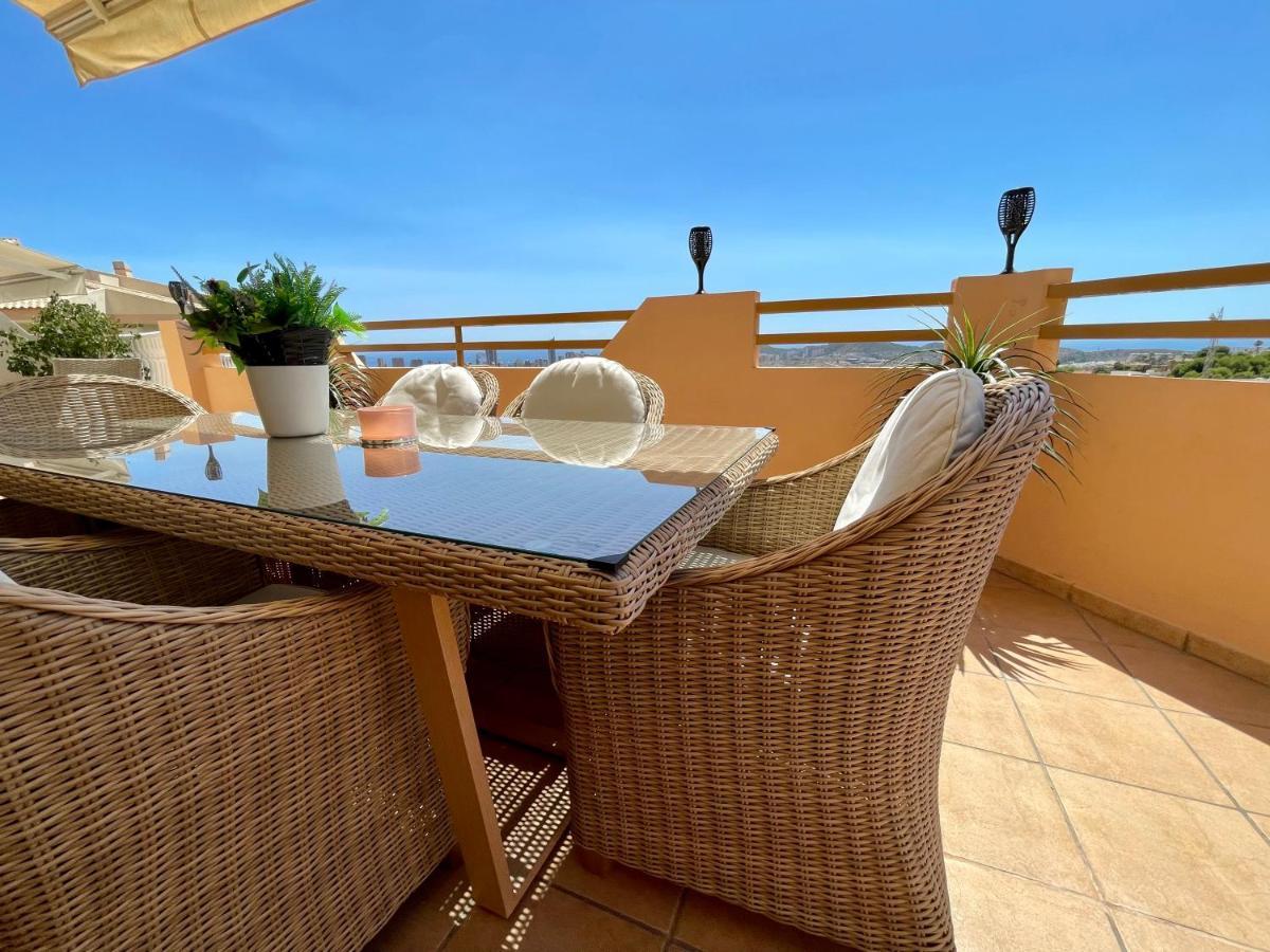 Modern 2-Floor Penthouse With Sea Views - Sleeps 7 Apartamento Finestrat Exterior foto